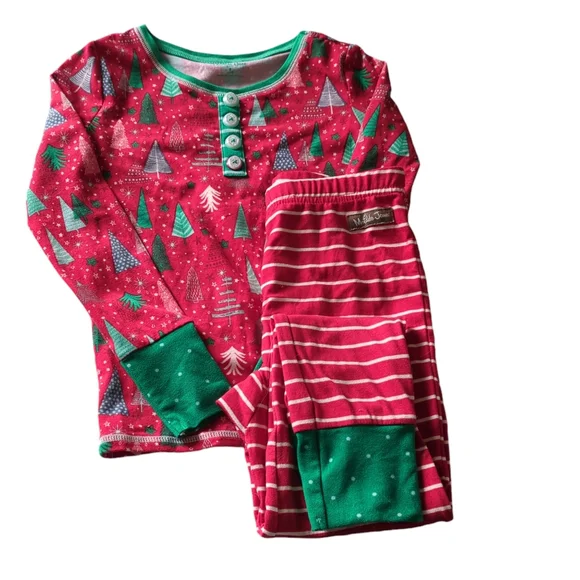 Matilda Jane Pajamas Matilda Jane Klara Girls Holiday Trees Pjs Size 6 Polka Dot Stripes Sparkle Poshmark
